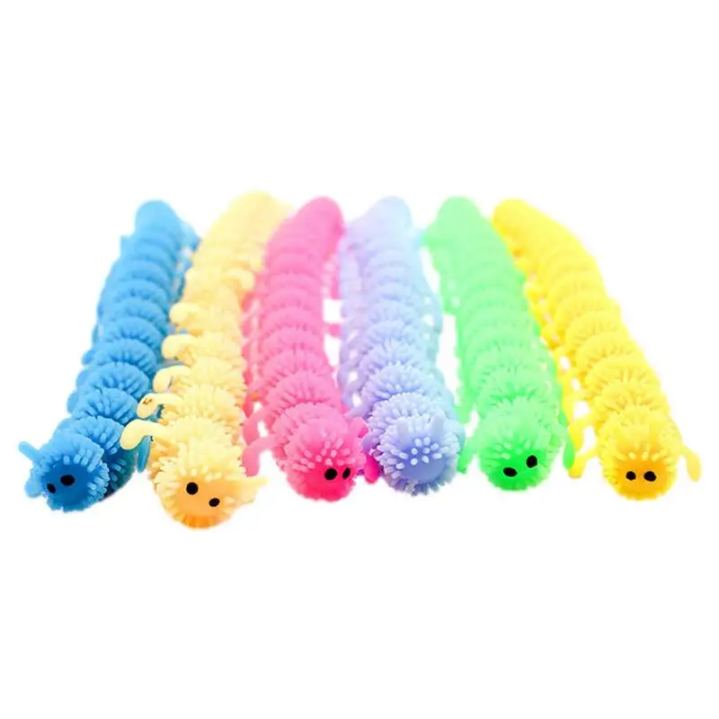 

Stretchy Strings Sensory Toys Sensory Noodles Anxiety Relief Items For Kids Cute Caterpillars Shape Play Toy For Stress Relief