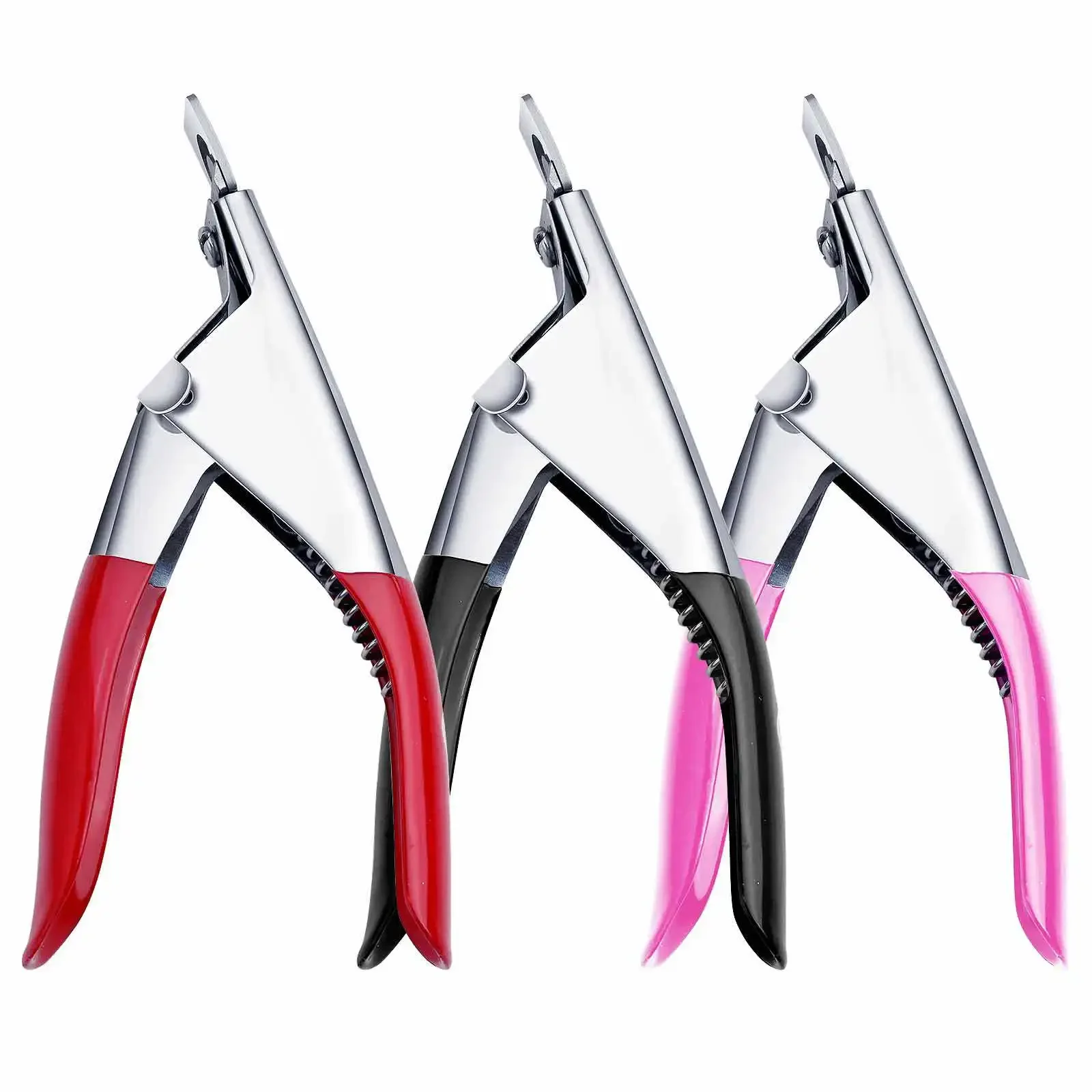 1PC Professional Fake Nail Cutter Nail Clippers U-Shaped False Acrylic Tips Stainless Steel Scissors Manicure Accessories