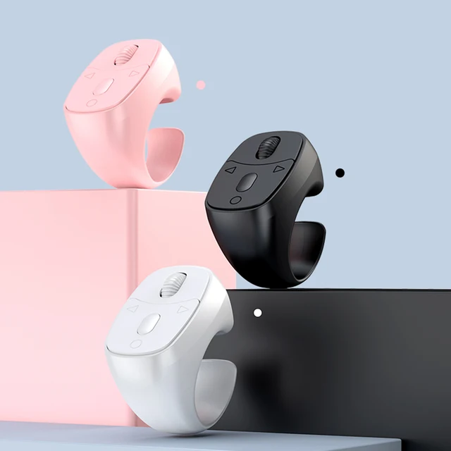 Bluetooth-Compatible 5.3 Remote Control Mouse Finger Ring Mouse Fingertip Remote Control Wireless Camera Shutter Selfie Button