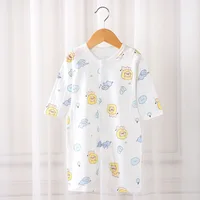 2024 New Autumn Baby Jumpsuit Cotton Long-sleeved Folio Climbing Clothing Boys Girls Pajamas Baby Romper Kids Loose Jumpsuits 5
