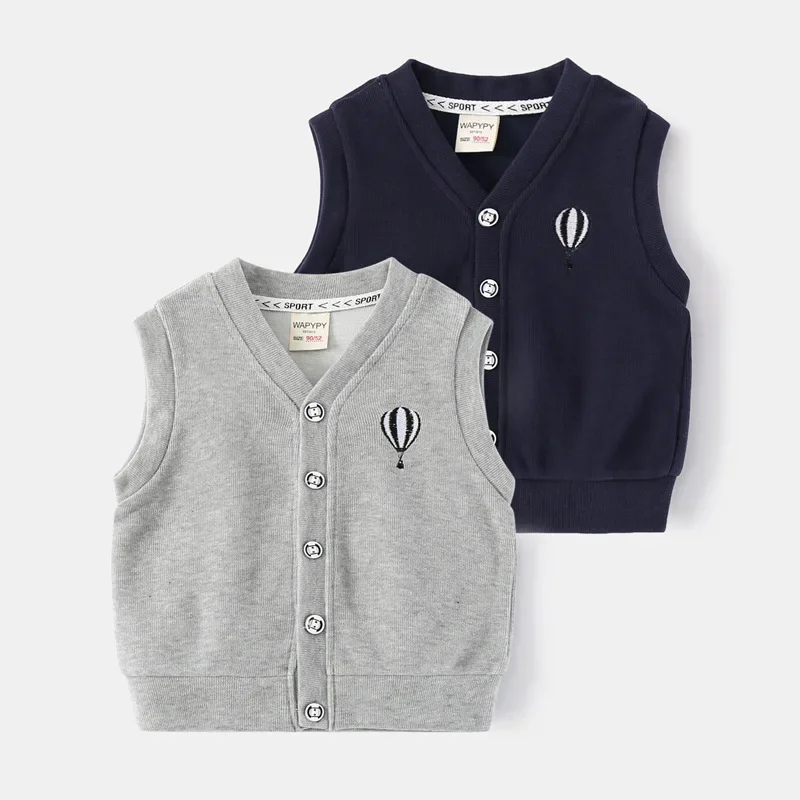 Baloon Waistcoat for Boys Spring Fall Toddler Vests Cotton Children's Coat Clothes children vest