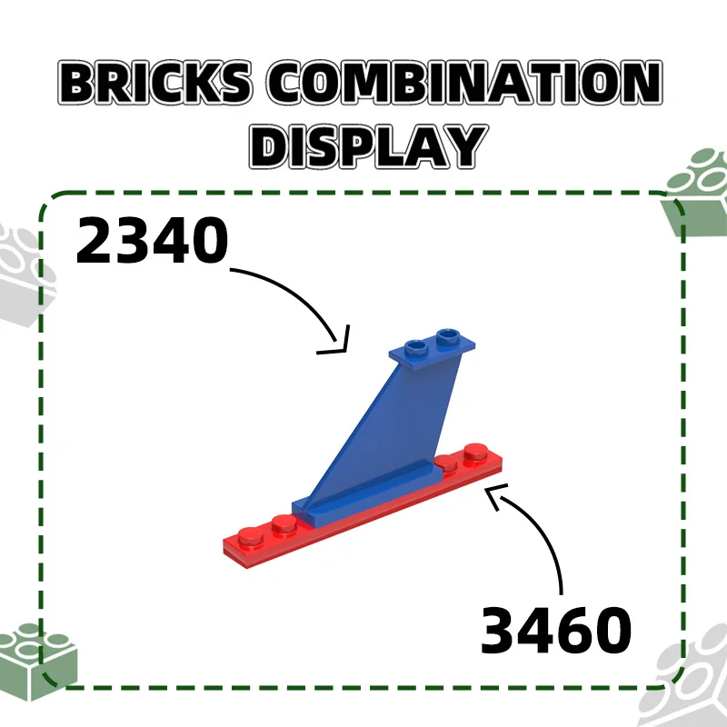 3460 기본 빌딩 블록 Moc 느슨한 부품, 벽돌 DIY 어린이 장난감 조립 선물 보관함, 78 개/로트, 1x8
