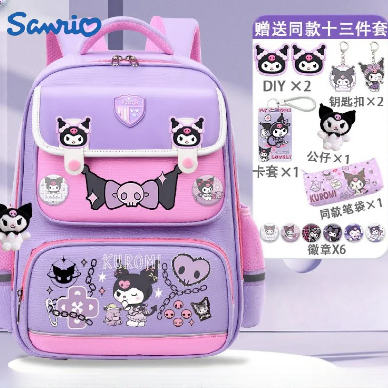 

Sanrios Anime Kawaii My Melody Cinnamoroll Kuromi Stress Relief Schoolbag Travel Laptopbag New Breathable Student Backpack Gift