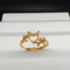 MeiBaPJ Inlay Heart-shaped 6mm Gemstone Fashion Ring Setting DIY Empty Holders for Women S925 Sterling Silver Fine Charm Jewelry 2