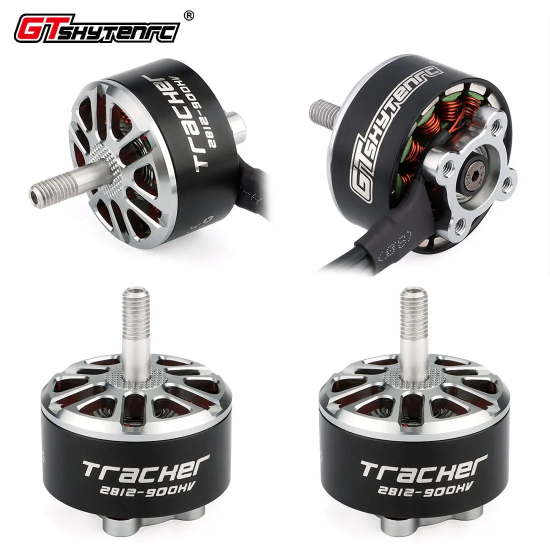 RC 멀티로터 비행기용 브러시리스 모터 X2812, 2812 1115KV 900KV 3-6S, 7 8 9 FPV 장거리 드론 모터 DIY 부품, 4 개