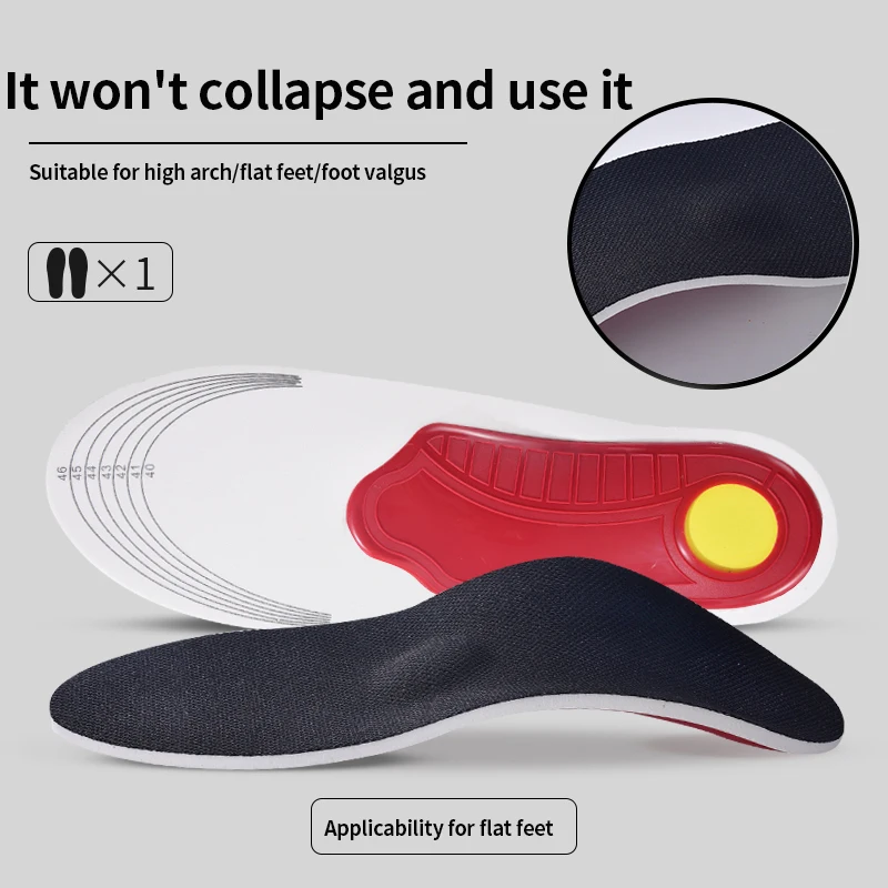 Solette ortopediche alte di alta qualità Cuscinetto in gel Supporto per arco 3D Piedi piatti per donna Uomo Cuscino ortopedico per lo smorzamento del dolore al piede_voghion.com