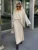 Solid Loose Sweater Suit Female Fashion V-Neck Knit Pollover Top Long Skirt High Waist Autumn Winter Skirt 2 Piece Set