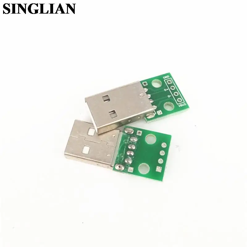 

10 шт./партия, USB-переходники для Dip 2,54 мм DIP 4P