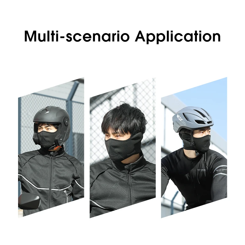 WEST BIKING SKI Cycling Mask Cold-Proof Hiking Ice Fishing Scarf Fleece Ear Muffs Breathable Warm Mask Thermal Sport Gear