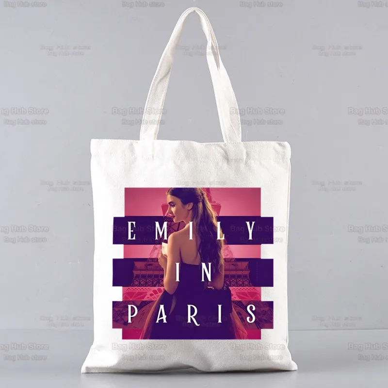 Emily in Paris Inspired Champere Canvas Tote Bag Official 