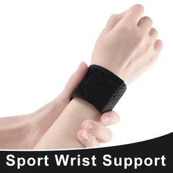 Adjustable Compression Wrist Support for Sports and Arthritis Relief (Black)