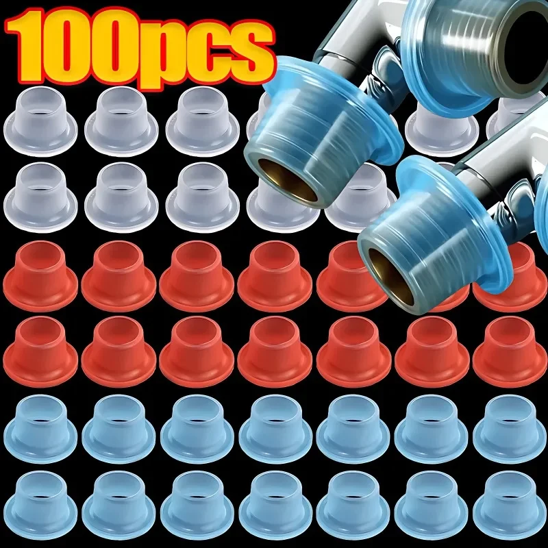 10100pcsSiliconeSealingGasketsForFaucetLeakageLeakProofRubber