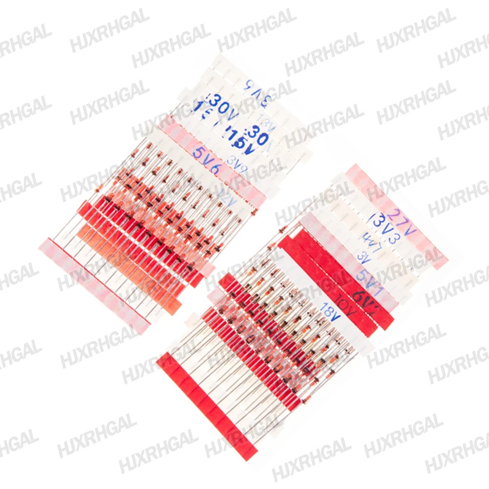 150pcs 1W 제너 다이오드 키트 DO-41 15 값 * 10pcs 3V-30V 구성 요소 diy 키트 꾸준한 압력 튜브 키트