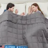 Weighted Blanket Adults 20lb King Size Deep Pressure Stimulating Cooling Nontoxic Glass Beads Hypoallergenic Microfiber 1