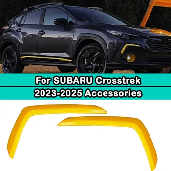 For Subaru Crosstrek 2023 2024 2025 ABS Exterior Car Front Grille Air scoop Trim Side Bumper Trim Performance Yellow Accessories 1