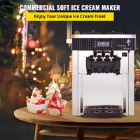 Machine à crème glacée YKF-8218T, Sorbetière turbine à glace blanche, Machine à crème glacée commerciale pour les endroits très sollicités comme les pubs/les cafés/les magasins 2