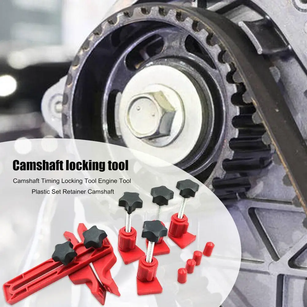 

Car Twin Cam Clamp Camshaft Timing Sprocket Gear Locking Repair Tool Car Belt Holder Tool Gear V9L8