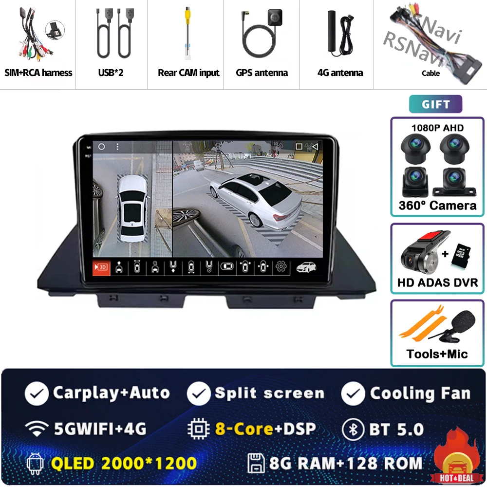 2K 8G-128G 360 DVR