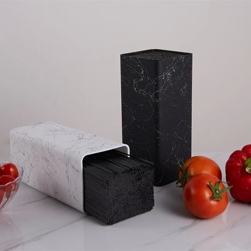 Sujurio Besteck Organizer - Messer Ständer Aus Edelstahl & Bambus