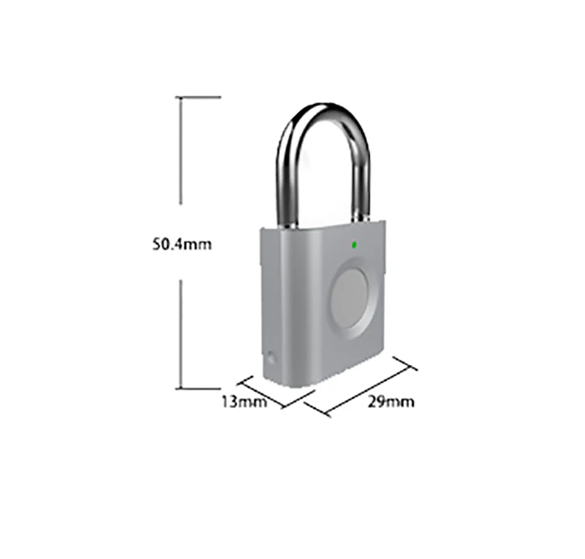 

Luggage Fingerprint Padlock USB Smart Keyless Lock Zinc Alloy Induction Lock Multi-Recorded Door Lock