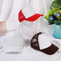 1PC Fashion Unisex Plain Baseball Cap Adjustable Trucker Flat Visor Cap Snapback Mesh Curved Men Women Casual Sun Summer Hat - Image 3