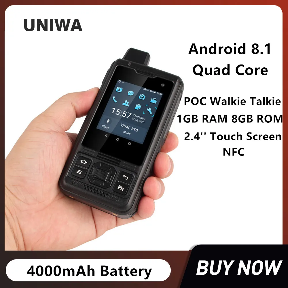 UNIWA W888 Zello Walkie Talkie 6.3 inch Touch Screen Octa Core