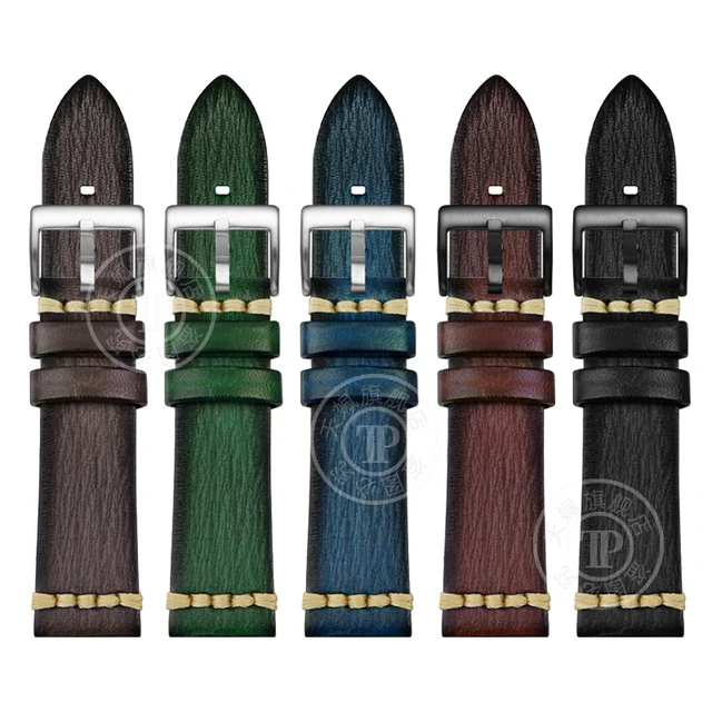 Elegância Personalizada: Pulseiras de Relógios Artesanais em Couro Genuíno youheng para Homens