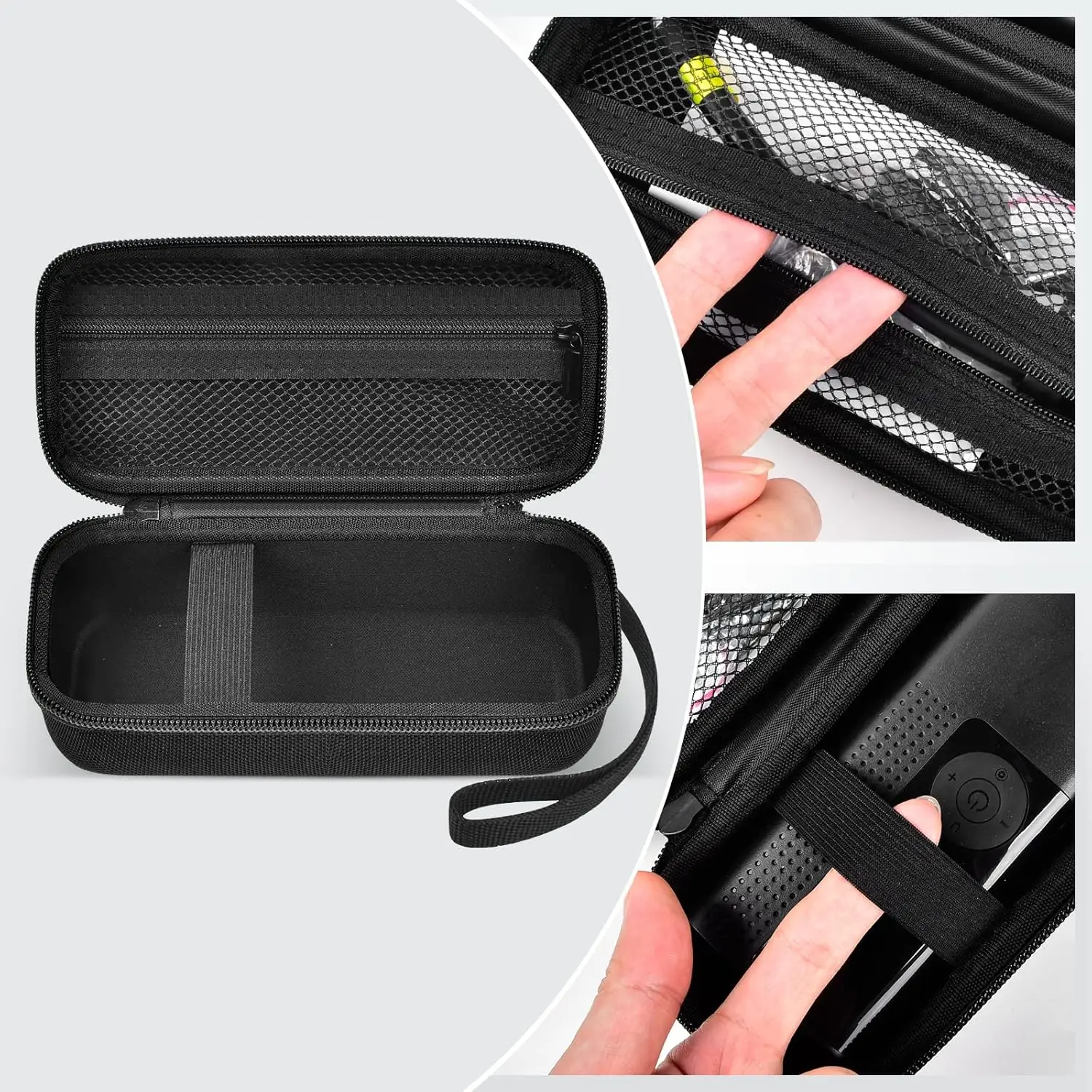 Custodia Rigida EVA Per Xiaomi Air Pump 2 - Borsa Protettiva Portatile Con Cerniera (Nera)