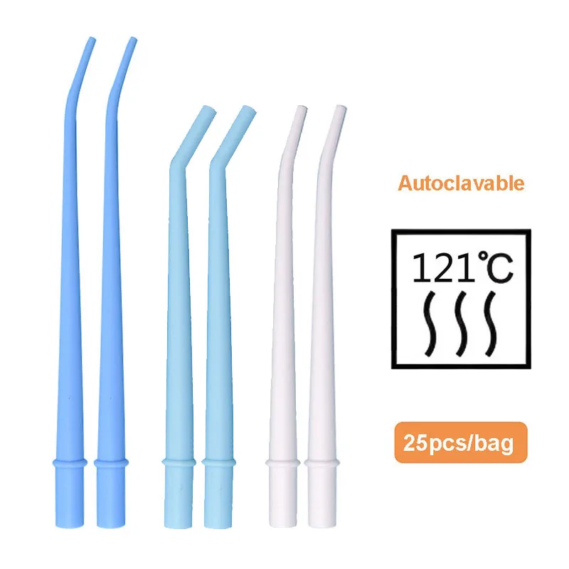 25pcs/bag Disposable Dental Suction Tips Saliva Ejector Dentistry