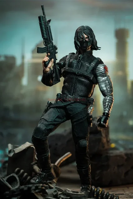 2009 壽屋 全世界600体限定【★WINTER★ SOLDIER】希少！ In Stock Nota Studio 1/12 Scale Male Winter Soldier Winter