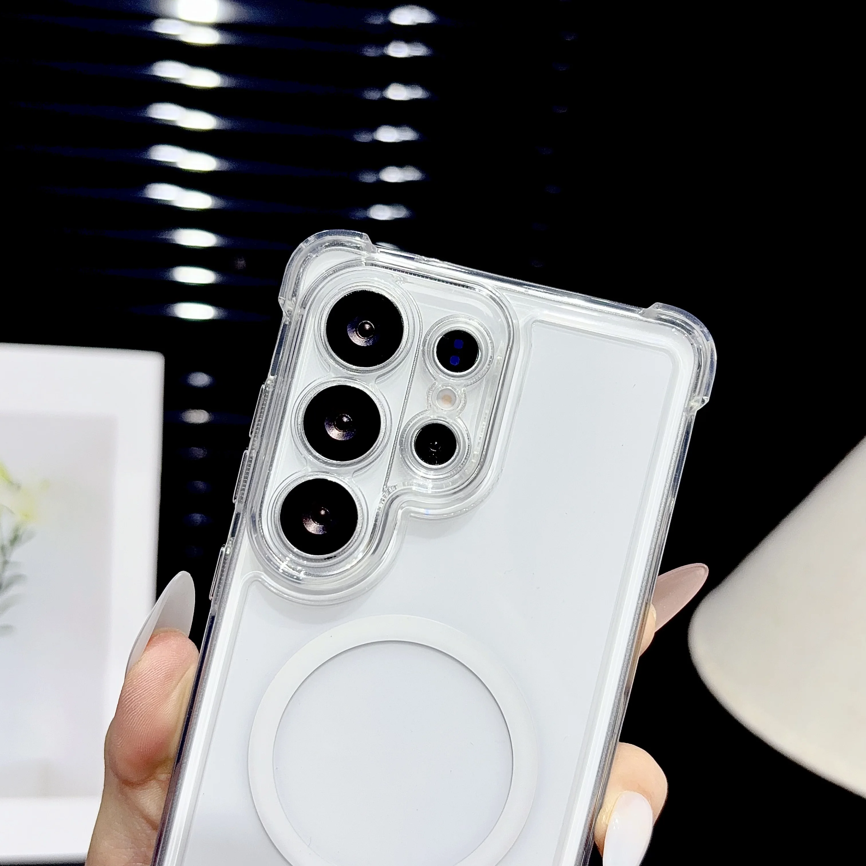 Magnetic Clear Shockproof Phone Case Cover