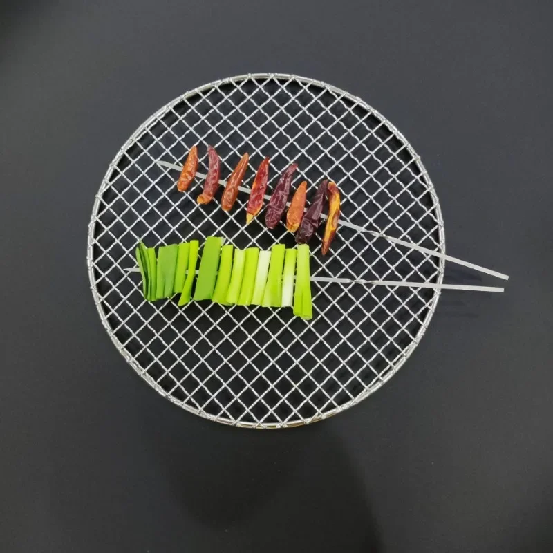 Grill replacement parts 304 Stainless Steel round BBQ net Grill Mesh Roast Nets Bacon Grill Tool Iron Nets barbecue accessories non-stick BBQ Mat Grid smoker accessories