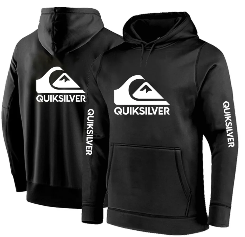 Sudadera con capucha Quiksilver para hombre y mujer, suéter de algodón con Logo de coche, ropa de informal, Unisex, primavera y | -