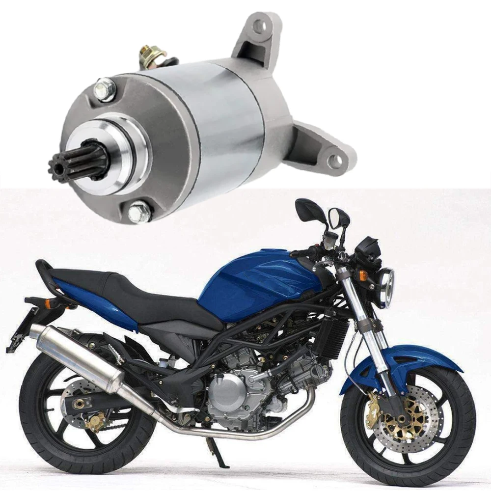 Starter Motor Set Starter Motor 9 Teeth for Suzuki SV400 SV650 1999-2010 DL650 V-Strom 2004-2010 31100-19F00 31100-48E00