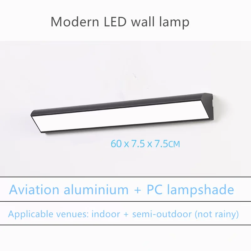Description Picture 3 of itemLED wall lamp L60 Outdoor wall lights waterproof and rust proof hallway stairs garden walls balcony doors  modern wall lights