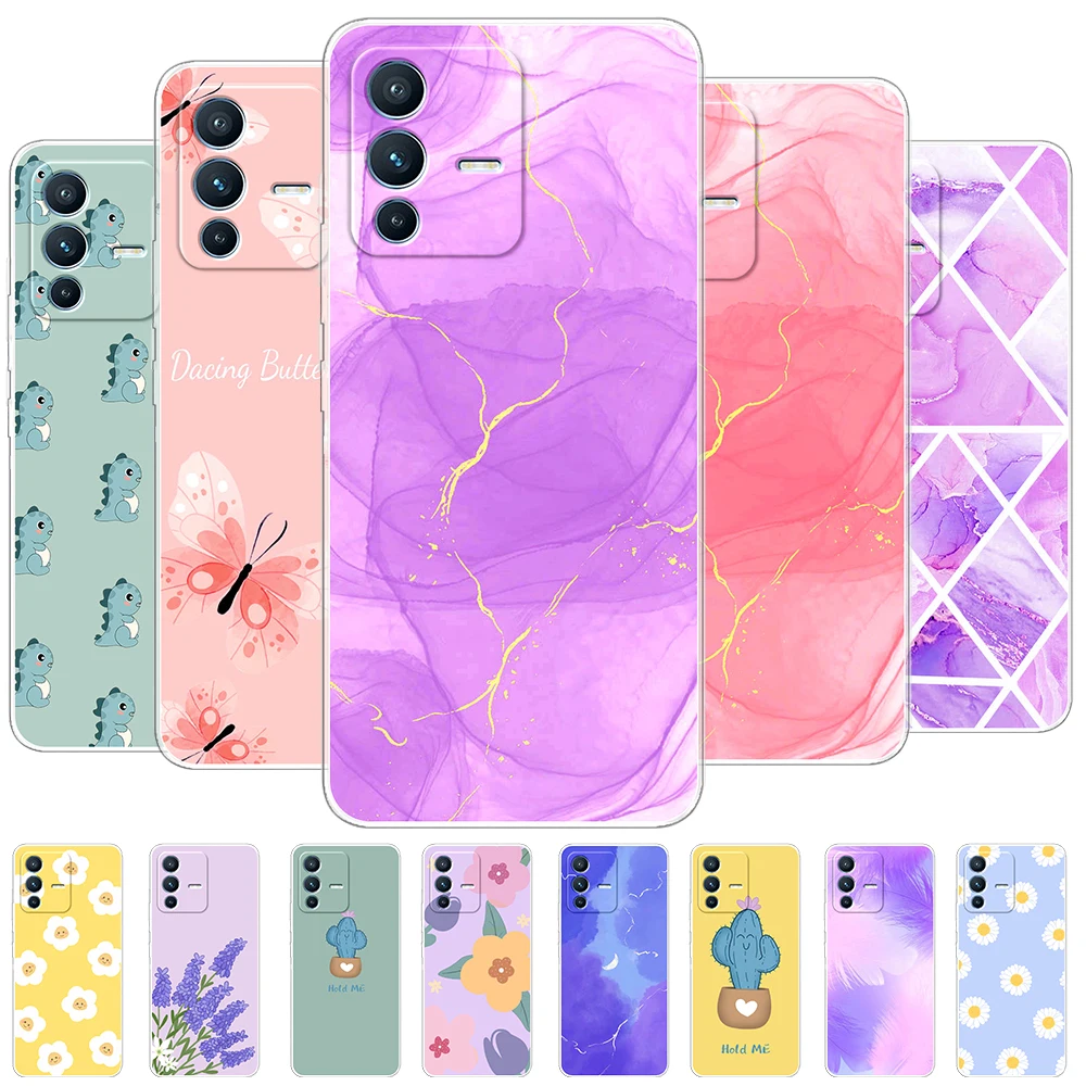 Per Vivo V23 5G Custodia Fashion Printing Cover Per Telefono Per Vivo V23 Pro 5G Silicone Soft Shell Coque Per Vivo V23 Pro 5G Fundas
