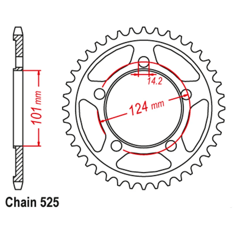 LOPOR CNC 17T/41T Front Rear Motorcycle Sprocket for K 950