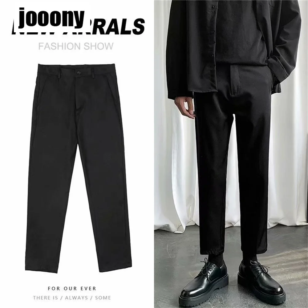 Non-Iron Straight Leg Casual Pants | Streets of Seoul | Men's Korean Style  Fashion