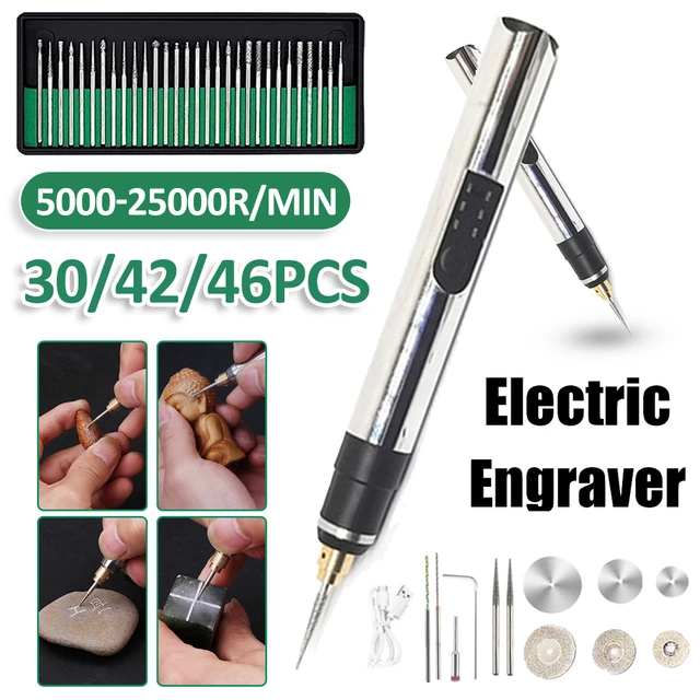 Engraving Machines Mini Electric Engraver Etching Pen Cordless Rotary Tool  for Jewelry Glass Wood Ceramic Metal Plastic - AliExpress