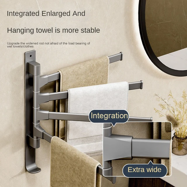 Swinging Towel Rack for Wet Towels