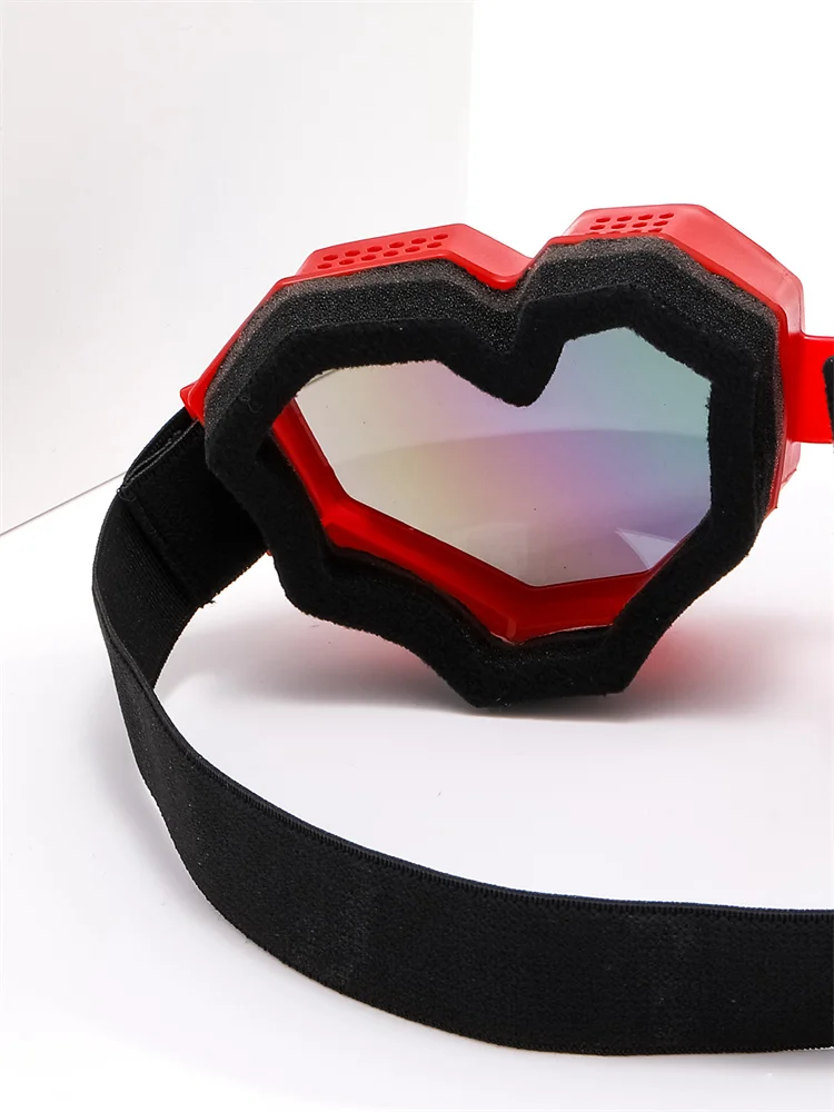 Ein paar pc liebe-förmige sonnenbrille, wind-und ultraviolett-sichere brille, liebe ski brille. – Detail 6