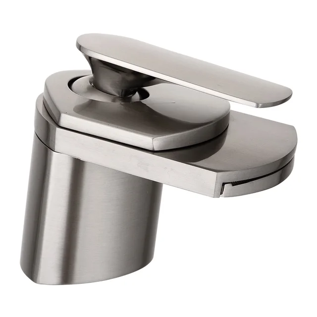BAKALA Toad All Brass Golden/Chrome Finished/Nickle Brushed Taps Deck Mounted Basin waterfall Faucet Mixer Sink Tap LH-8031 10