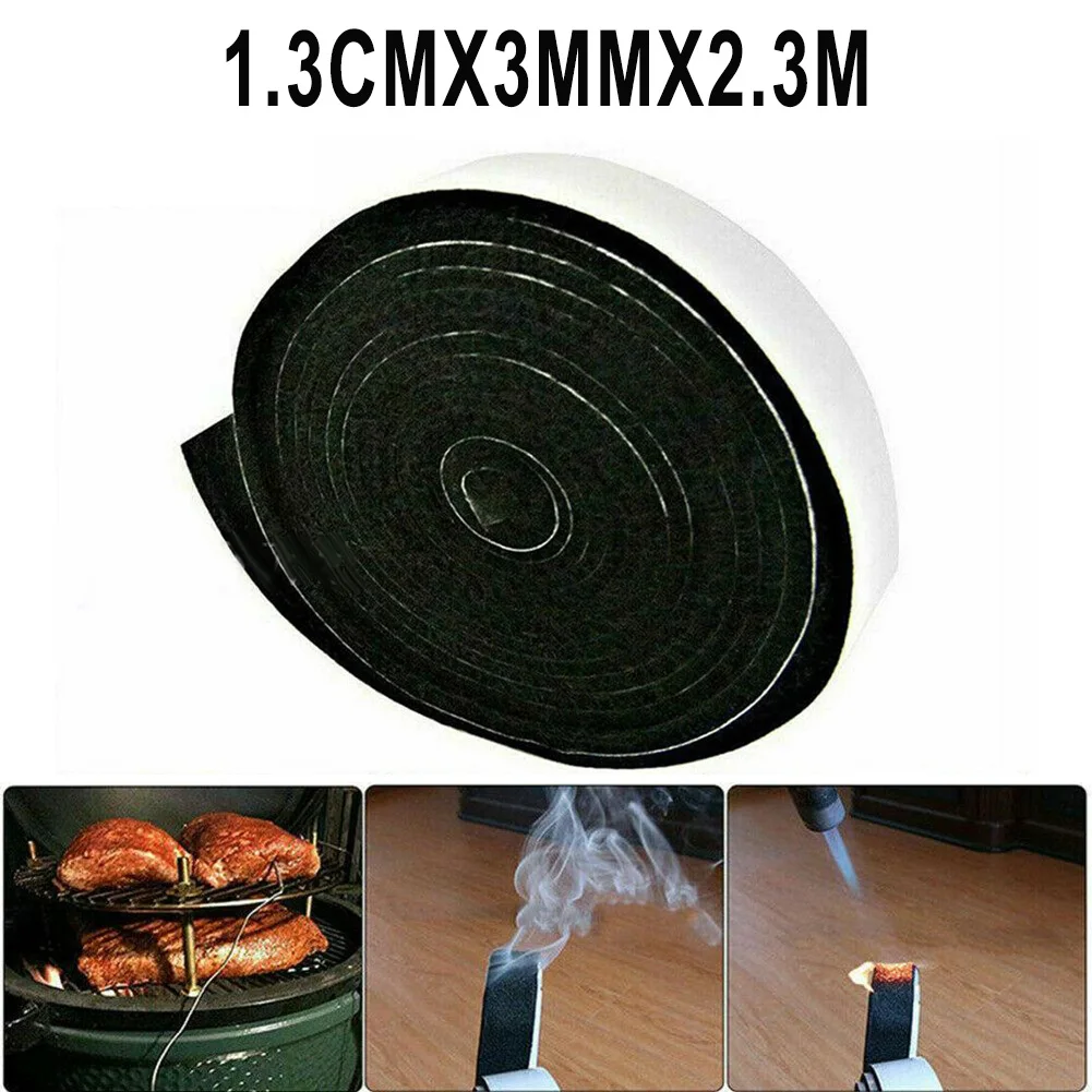 High Heat Barbecue Smoker Gasket BBQ Door Lid Grill Seal Self Adhesive