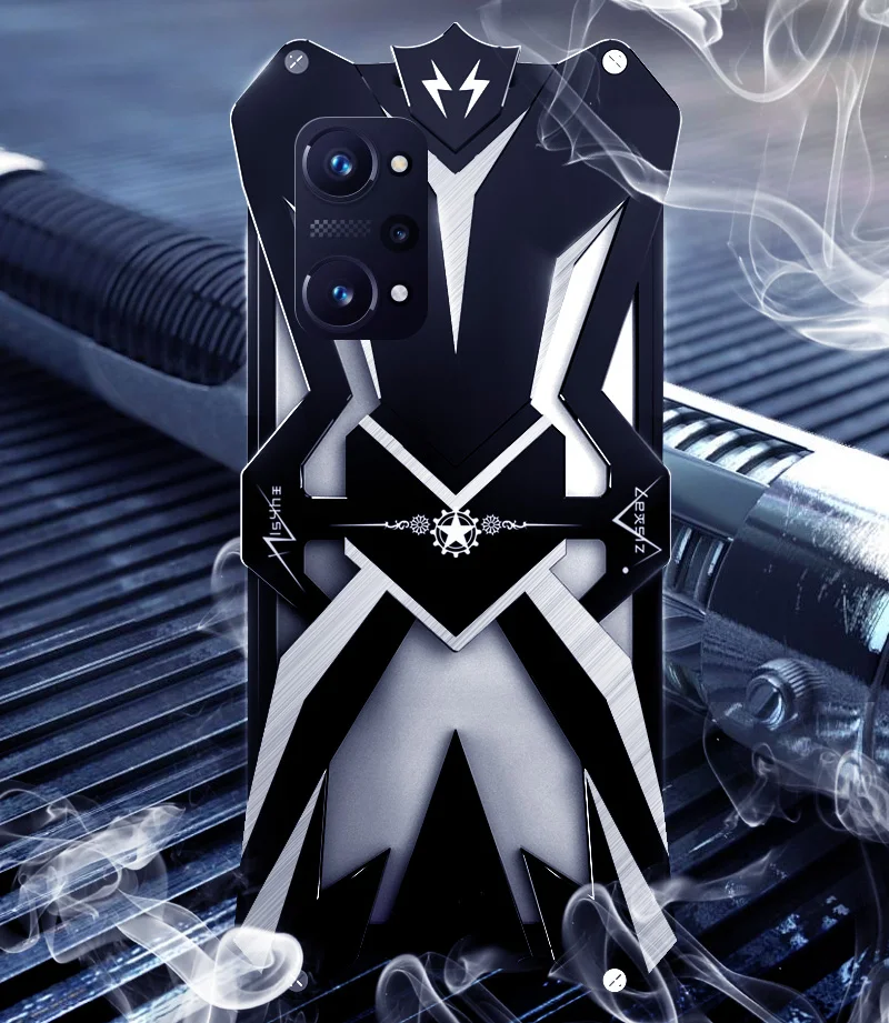 Original Zimon Metal Luxury New Thor Heavy Duty Armor Metal Aluminum Phone Case Covers For Oppo Realme Q5 Pro Cases Cover