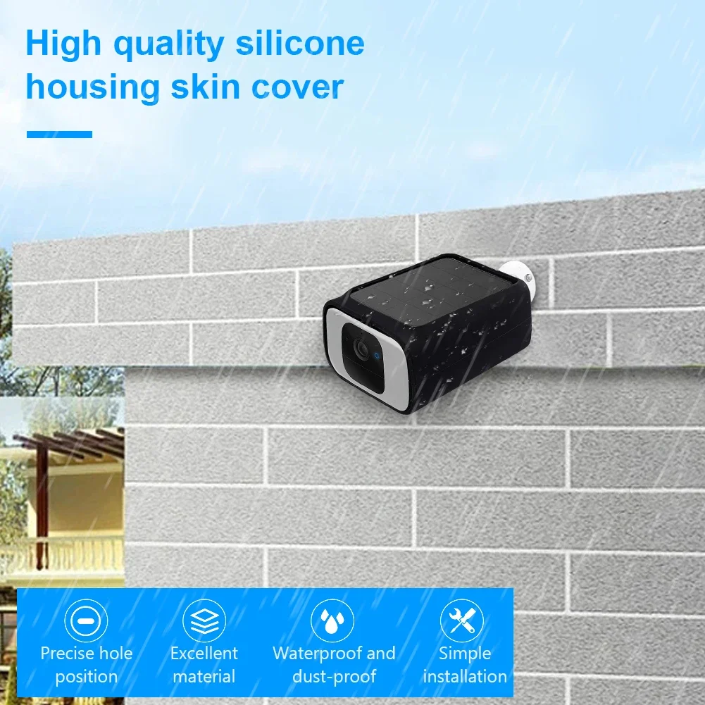 Eufy Security S230 SoloCam S40 용 실리콘 커버, UV 광선 및 비 보호 스킨 커버, 낙하 방지 보호 커버