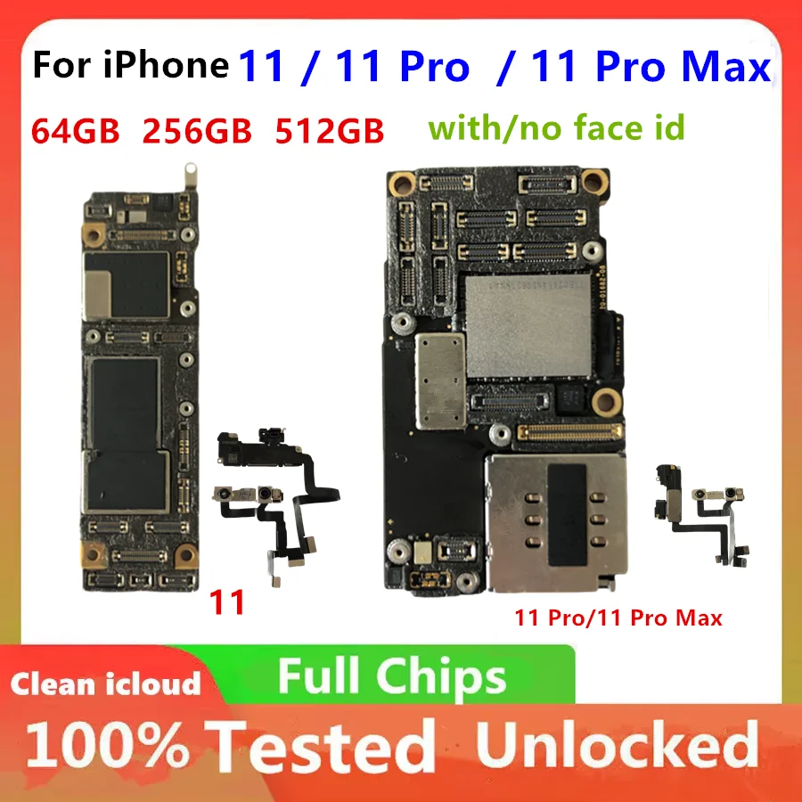 Clean iCloud Mainboard For iPhone 11 Full Working Motherboard