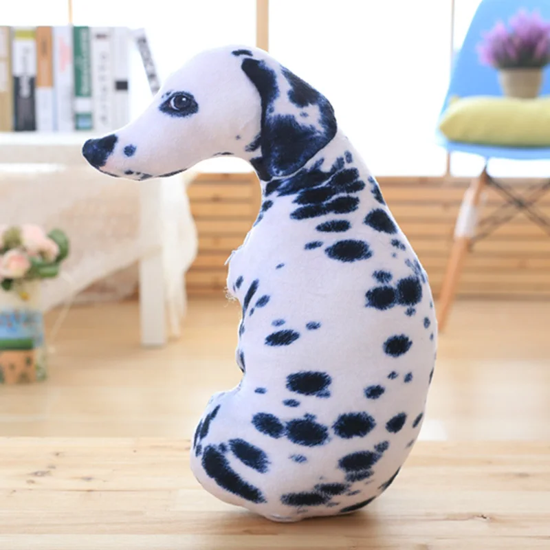 50cm 3D Dog Simulation Plush Toys Soft Pillow Lifelike Plushies Stuffed Animal Cushion Pillow for Kids Home Decor Birthday Gifts 3