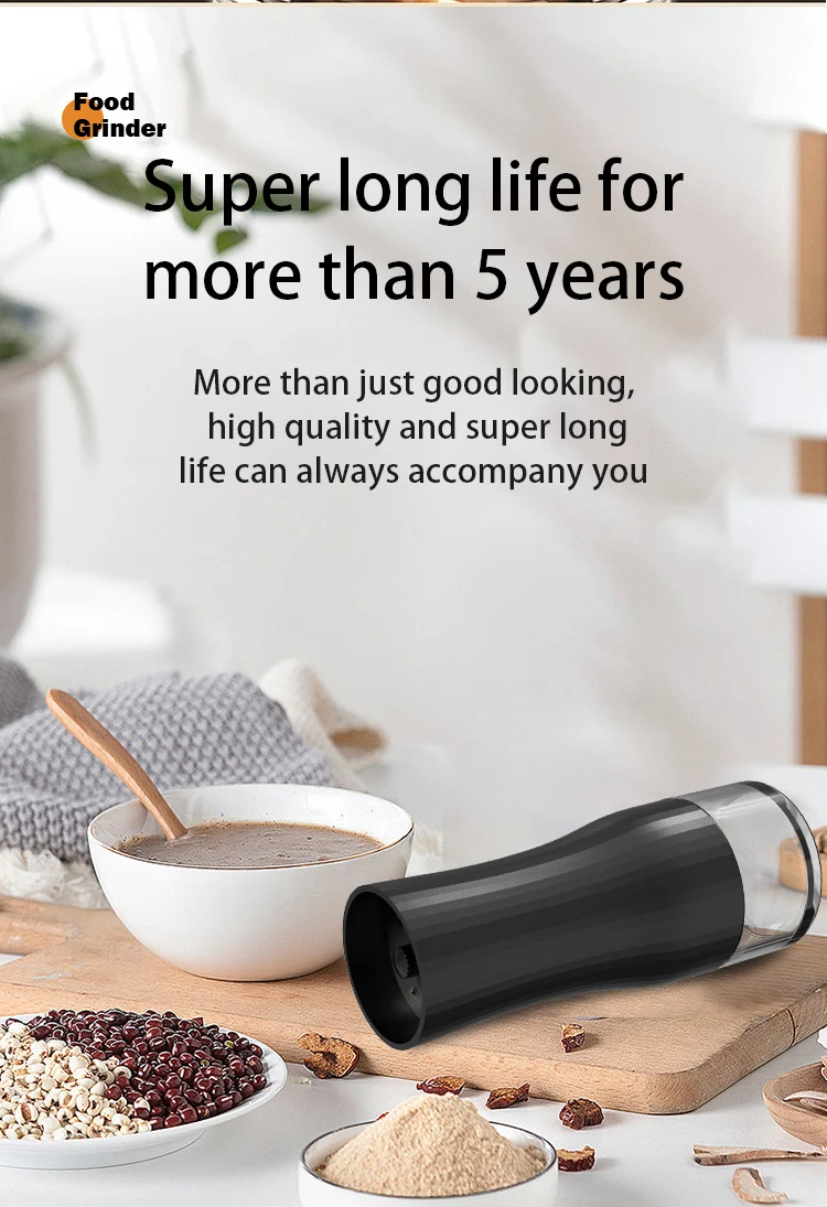 Moulin à Café électrique Portable - Broyeur à Noyau Céramique, Réglable, Batterie USB-C - Pour Café Frais Maison, Bureau, Voyage
