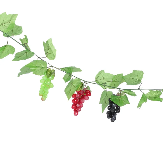 Photo Prop Szimuláció Szőlőcsokor Élethű Szőlő Mesterséges Medál Pvc Hamis Klaszterek Beltéri Dekoráció - Image 3