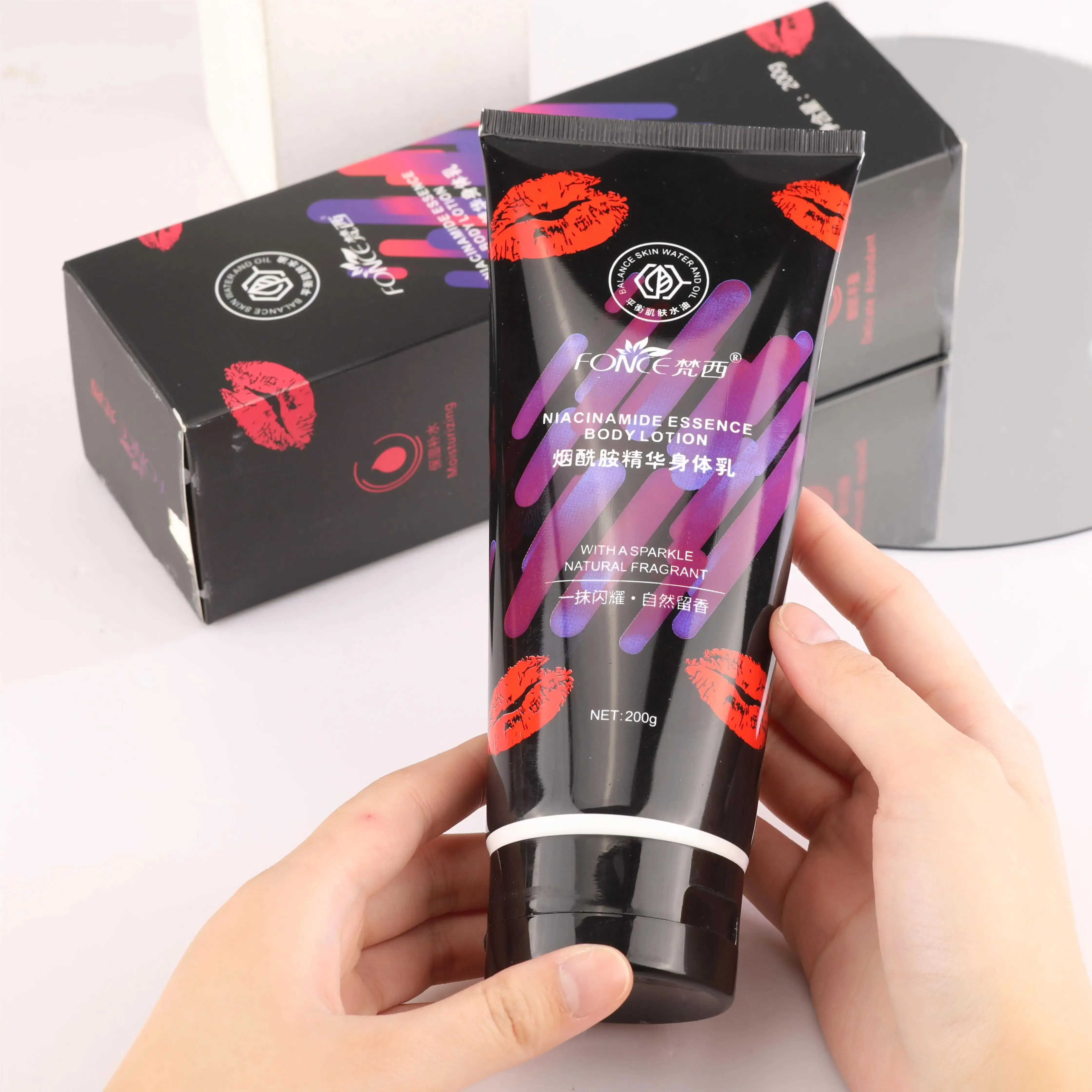 FONCE Nicotinamide Essence Body Lotion Moisturizes, Improve roughness and Hydrating Body Lotion with Long-lasting Fragrance 200g 5